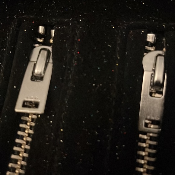 IRO black speckle suede moto jacket size 38…. This is a 10!!! - Picture 7 of 11